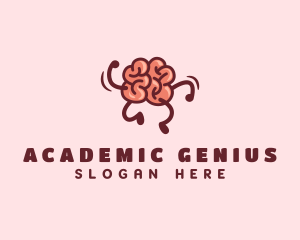 Smart Brain Running  logo design