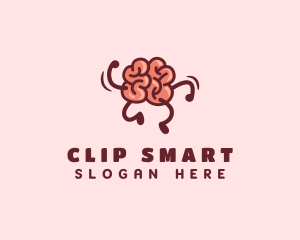 Smart Brain Running  logo design