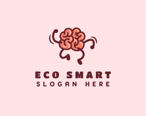 Smart Brain Running  logo design