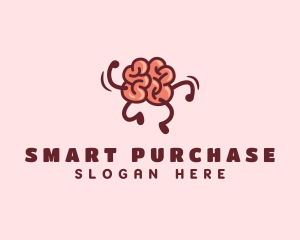 Smart Brain Running  logo design