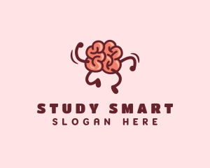 Smart Brain Running  logo design