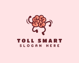 Smart Brain Running  logo design