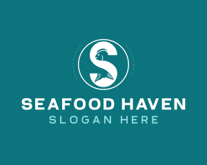 Seafood Fish Letter S logo design