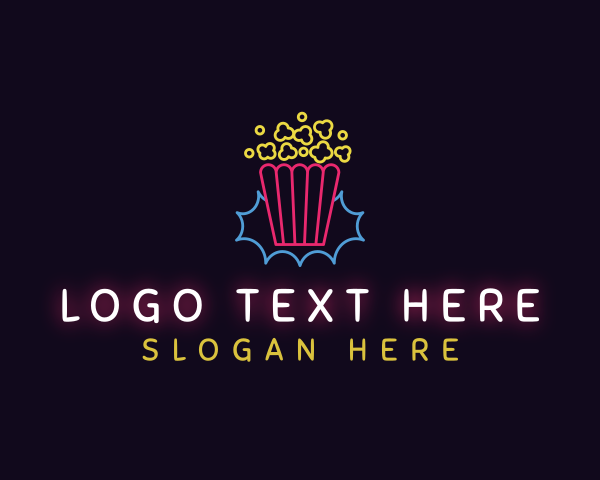 Popcorn logo example 2