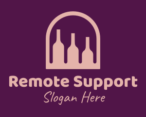 Window Wine Cellar logo design