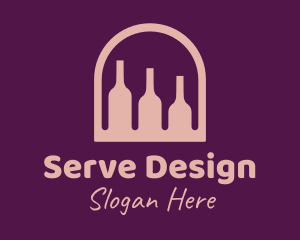 Window Wine Cellar logo design