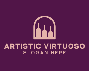 Window Wine Cellar logo design