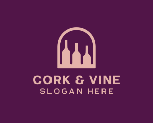 Window Wine Cellar logo design