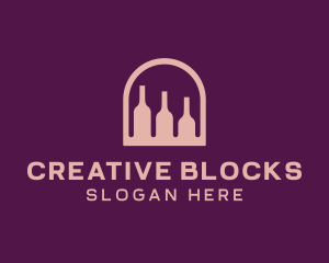 Window Wine Cellar logo design