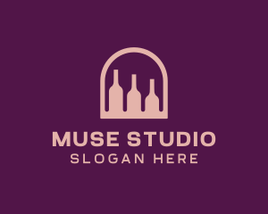 Window Wine Cellar logo design