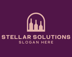 Window Wine Cellar logo design