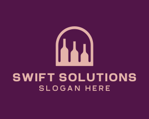 Window Wine Cellar logo design