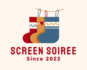 Hanging Sock Decor logo design