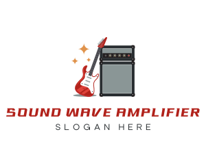 Electric Guitar Amplifier Speaker logo