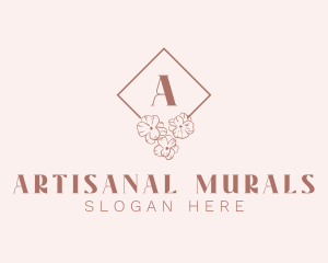 Elegant Floral Cosmetics Boutique logo design