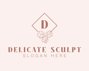 Elegant Floral Cosmetics Boutique logo design