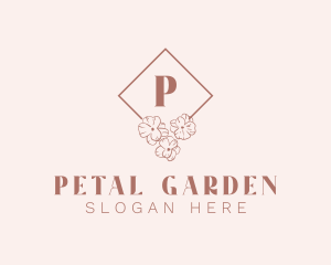 Elegant Floral Cosmetics Boutique logo design