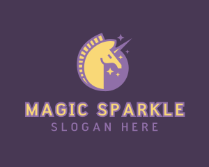 Mystical Unicorn Head logo