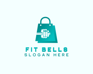 Dumbbell Gym Bag logo design