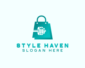 Dumbbell Shopping Bag logo