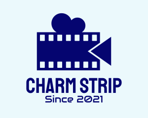 Film Strip Video Camera logo design