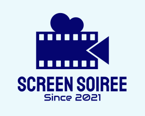 Film Strip Video Camera logo design