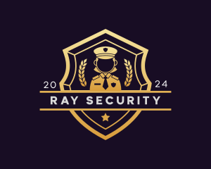 Police Woman Security logo design