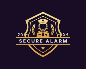 Police Woman Security logo design