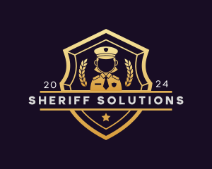 Police Woman Security logo design