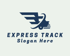 Fast Transport Truck  logo design