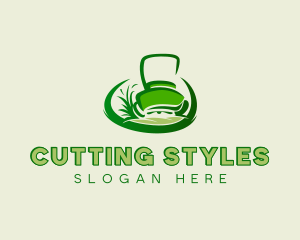 Grass Cutting Lawn Mower logo