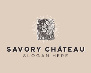 Food Charcuterie Board logo design