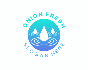 Rain Water Droplets logo design