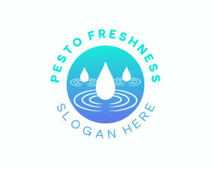 Rain Water Droplets logo design