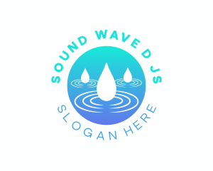 Rain Water Droplets logo design