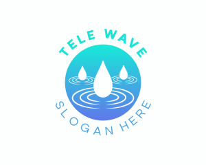 Rain Water Droplets logo design