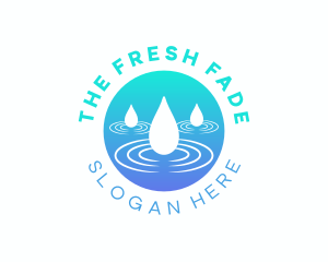 Rain Water Droplets logo design