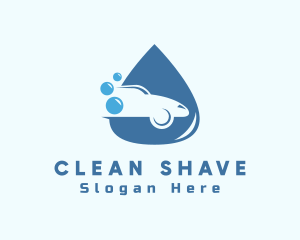 Car Cleaning Droplet logo design