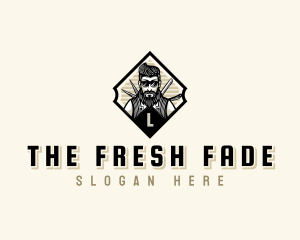 Beard Barbershop Stylist logo design