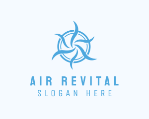 Fan Airflow Cooling logo design