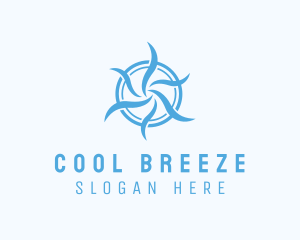 Fan Airflow Cooling logo design