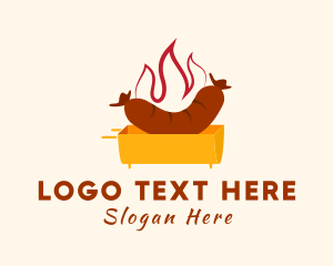 Flame Hot Dog Grill logo