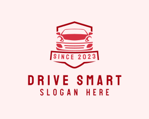 Car Driving School Badge logo