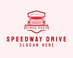 Car Driving School Badge logo