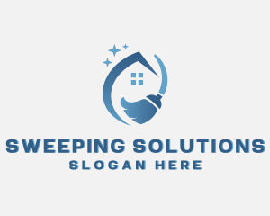 House Cleaning Broom logo