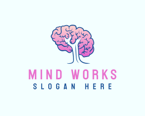 Mental Brain Tree logo design