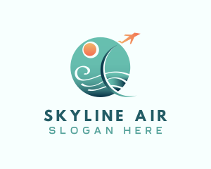 Travel Airplane Trip Logo