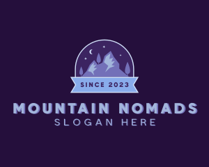 Outdoor Mountain Peak logo design