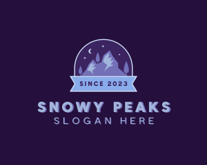 Outdoor Mountain Peak logo design