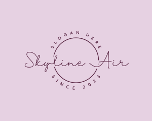 Feminine Script Lifestyle Logo